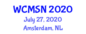 World Congress on Materials Science and Nanotechnology (WCMSN) July 27, 2020 - Amsterdam, Netherlands