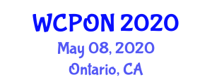 World Congress on Pediatric Oncology and Nursing (WCPON) May 08, 2020 - Ontario, Canada
