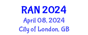 World Congress on Recent Advances in Nanotechnology (RAN) April 08, 2024 - City of London, United Kingdom