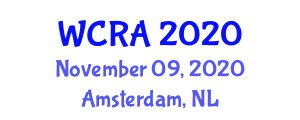 World Congress on Robotics and Automation (WCRA) November 09, 2020 - Amsterdam, Netherlands