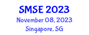 World Symposium On Materials Sciences and Engineering (SMSE) November 08, 2023 - Singapore, Singapore World Symposium On Materials Sciences and Engineering (SMSE) November 08, 2023 - Singapore, Singapore