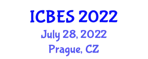 International Conference on Biomedical Engineering and Systems (ICBES) July 28, 2022 - Prague, Czechia