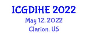 International Conference on Global Diversity and Inclusion in Higher Education May 12, 2022 - Clarion, United States
