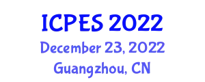 International Conference on Power and Energy Systems (ICPES) December 23, 2022 - Guangzhou, China