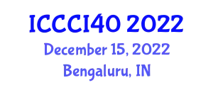 International Conference on Communication, Computing and Industry 4.0 December 15, 2022 - Bengaluru, India