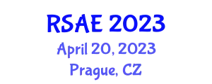 International Conference on Robotics Systems and Automation Engineering (RSAE) April 20, 2023 - Prague, Czechia