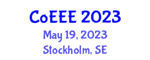International Joint Conference on Energy and Environmental Engineering (CoEEE) May 19, 2023 - Stockholm, Sweden
