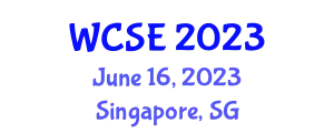 International Workshop on Computer Science and Engineering (WCSE) June 16, 2023 - Singapore, Singapore