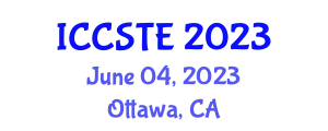 International Conference on Civil, Structural and Transportation Engineering (ICCSTE) June 04, 2023 - Ottawa, Canada