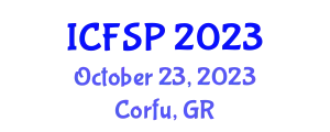 International Conference on Frontiers of Signal Processing (ICFSP) October 23, 2023 - Corfu, Greece