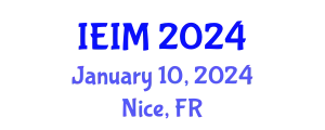 International Conference on Industrial Engineering and Industrial Management (IEIM) January 10, 2024 - Nice, France
