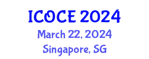 International Conference on Civil Engineering (ICOCE) March 22, 2024 - Singapore, Singapore