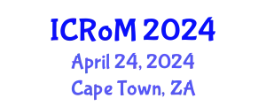 International Conference on Robotics and Mechatronics (ICRoM) April 24, 2024 - Cape Town, South Africa