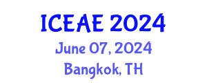 International Conference on Environmental and Agricultural Engineering (ICEAE) June 07, 2024 - Bangkok, Thailand