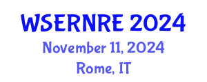 World Summit and Expo on Renewable and Non-Renewable Energy (WSERNRE) November 11, 2024 - Rome, Italy