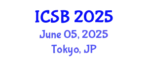 International Conference on Systems Biology (ICSB) June 05, 2025 - Tokyo, Japan