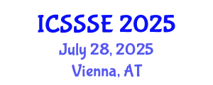 International Conference on Sport Science and Sports Engineering (ICSSSE) July 28, 2025 - Vienna, Austria