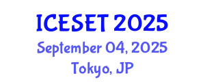 International Conference on Energy Systems Engineering and Technology (ICESET) September 04, 2025 - Tokyo, Japan