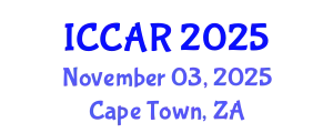 International Conference on Control, Automation and Robotics (ICCAR) November 03, 2025 - Cape Town, South Africa