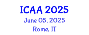 International Conference on Agroforestry and Agriculture (ICAA) June 05, 2025 - Rome, Italy