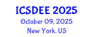 International Conference on Structural Dynamics and Earthquake Engineering (ICSDEE) October 09, 2025 - New York, United States