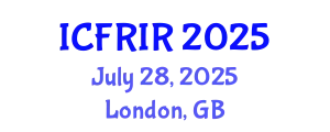 International Conference on Flood Recovery, Innovation and Response (ICFRIR) July 28, 2025 - London, United Kingdom