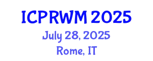 International Conference on Plastic Recycling and Waste Management (ICPRWM) July 28, 2025 - Rome, Italy