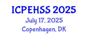 International Conference on Psychological, Educational, Health and Social Sciences (ICPEHSS) July 17, 2025 - Copenhagen, Denmark