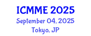 International Conference on Metallurgical and Materials Engineering (ICMME) September 04, 2025 - Tokyo, Japan
