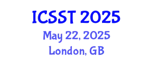 International Conference on Sports Science and Technology (ICSST) May 22, 2025 - London, United Kingdom