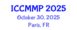 International Conference on Condensed Matter and Materials Physics (ICCMMP) October 30, 2025 - Paris, France