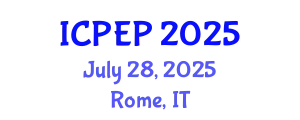International Conference on Physics and Engineering Physics (ICPEP) July 28, 2025 - Rome, Italy