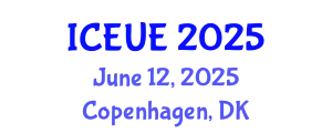 International Conference on Environmental and Urban Engineering (ICEUE) June 12, 2025 - Copenhagen, Denmark