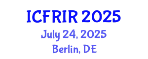 International Conference on Flood Recovery, Innovation and Response (ICFRIR) July 24, 2025 - Berlin, Germany