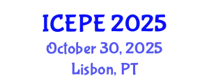International Conference on Electrical and Power Engineering (ICEPE) October 30, 2025 - Lisbon, Portugal