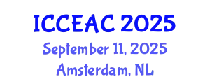 International Conference on Chemical Engineering and Applied Chemistry (ICCEAC) September 11, 2025 - Amsterdam, Netherlands