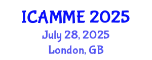 International Conference on Applied Mathematics and Mathematical Engineering (ICAMME) July 28, 2025 - London, United Kingdom