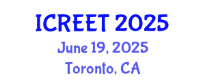 International Conference on Renewable Energy and Energy Transformation (ICREET) June 19, 2025 - Toronto, Canada