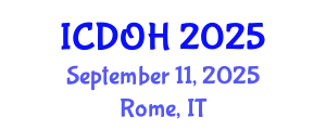 International Conference on Dental and Oral Health (ICDOH) September 11, 2025 - Rome, Italy