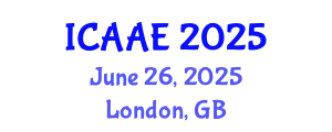 International Conference on Aerospace and Aviation Engineering (ICAAE) June 26, 2025 - London, United Kingdom