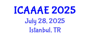 International Conference on Aeronautical and Aerospace Engineering (ICAAAE) July 28, 2025 - Istanbul, Turkey