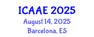 International Conference on Aerospace and Aviation Engineering (ICAAE) August 14, 2025 - Barcelona, Spain