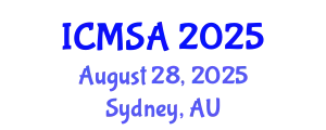International Conference on Marine Science and Aquaculture (ICMSA) August 28, 2025 - Sydney, Australia