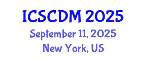 International Conference on Soft Computing and Data Mining (ICSCDM) September 11, 2025 - New York, United States
