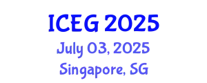 International Conference on Engineering Geology (ICEG) July 03, 2025 - Singapore, Singapore
