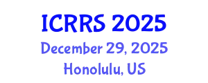 International Conference on Religion and Religious Studies (ICRRS) December 29, 2025 - Honolulu, United States