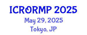 International Conference on Radiation Oncology, Radiobiology and Medical Physics (ICRORMP) May 29, 2025 - Tokyo, Japan