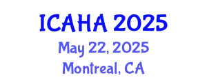 International Conference on Audiology and Hearing Aids (ICAHA) May 22, 2025 - Montreal, Canada