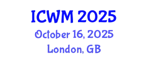International Conference on Waste Management (ICWM) October 16, 2025 - London, United Kingdom