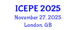 International Conference on Electrical and Power Engineering (ICEPE) November 27, 2025 - London, United Kingdom